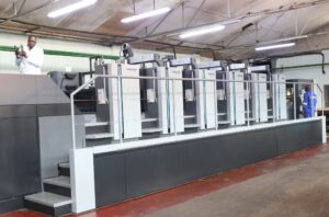 State-of-the-art Heidelberg CX104 printing machine installed at Printflow headquarters