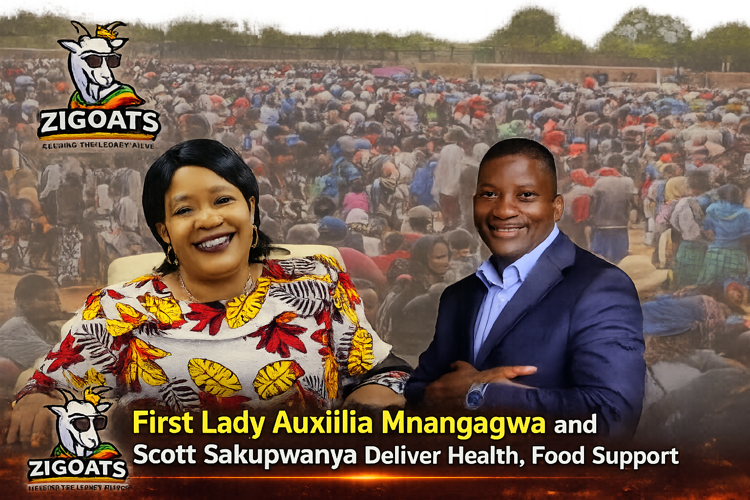 Sakupwanya, First Lady Auxillia Mnangagwa Donate Food, Ablution Facilities, And Free Medication – Shining A Light On Zimbabwe’s Health And Cost Of Living