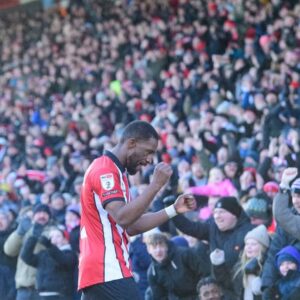 Tendayi Darikwa celebrates after scoring goal