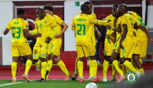 Zimbabwe Warriors celebrate Prince Dube Goal