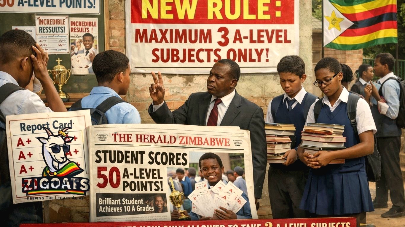 Zimbabwe To Cap A-Level Subjects At Three As Government Moves To Curb “Point Chasing”