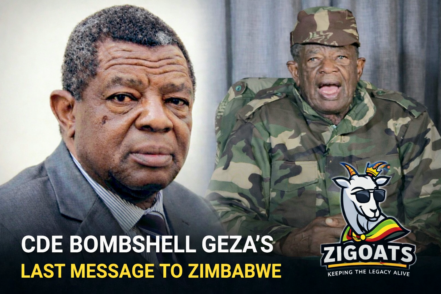 Cde Bombshell Geza’s Last Message To Zimbabwe