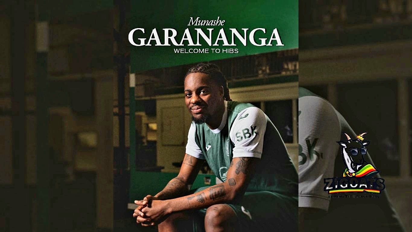 Munashe Garananga Joins Hibernian On Loan, Links Up With Maswanhise In Scotland