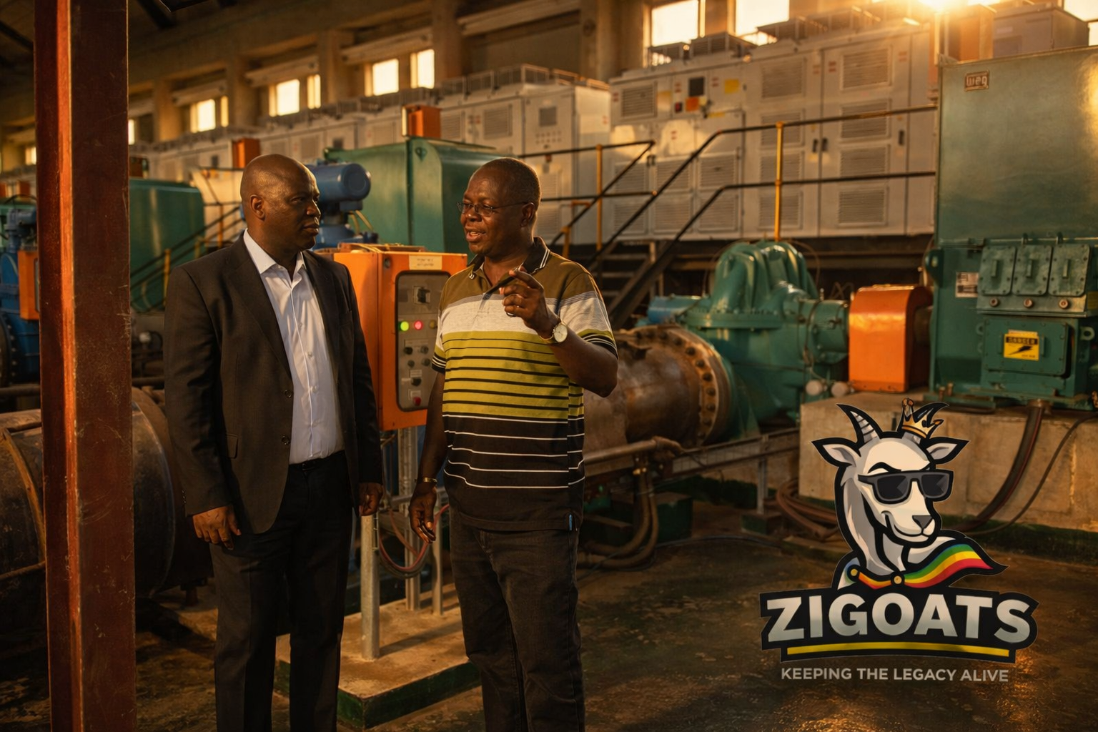 The City of Harare Corporate Communications Manager, Stanley Gama being briefed on the repair works progress at Warren Control by Senior Sup Chirenje this morning. Water is expected to be restored in greater Harare 30 March 2026 after completion of repair works.