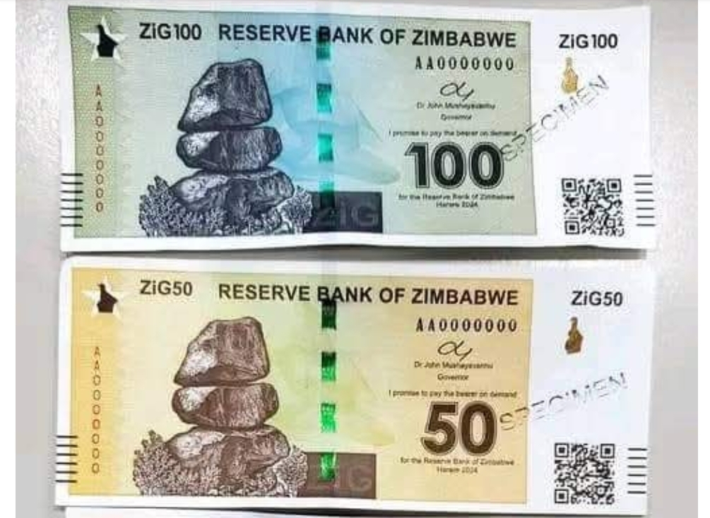 Zimbabwe Rolls Out ew Big 5 ZiG Notes Nationwide As Reserves Hit US$1.3 Billion