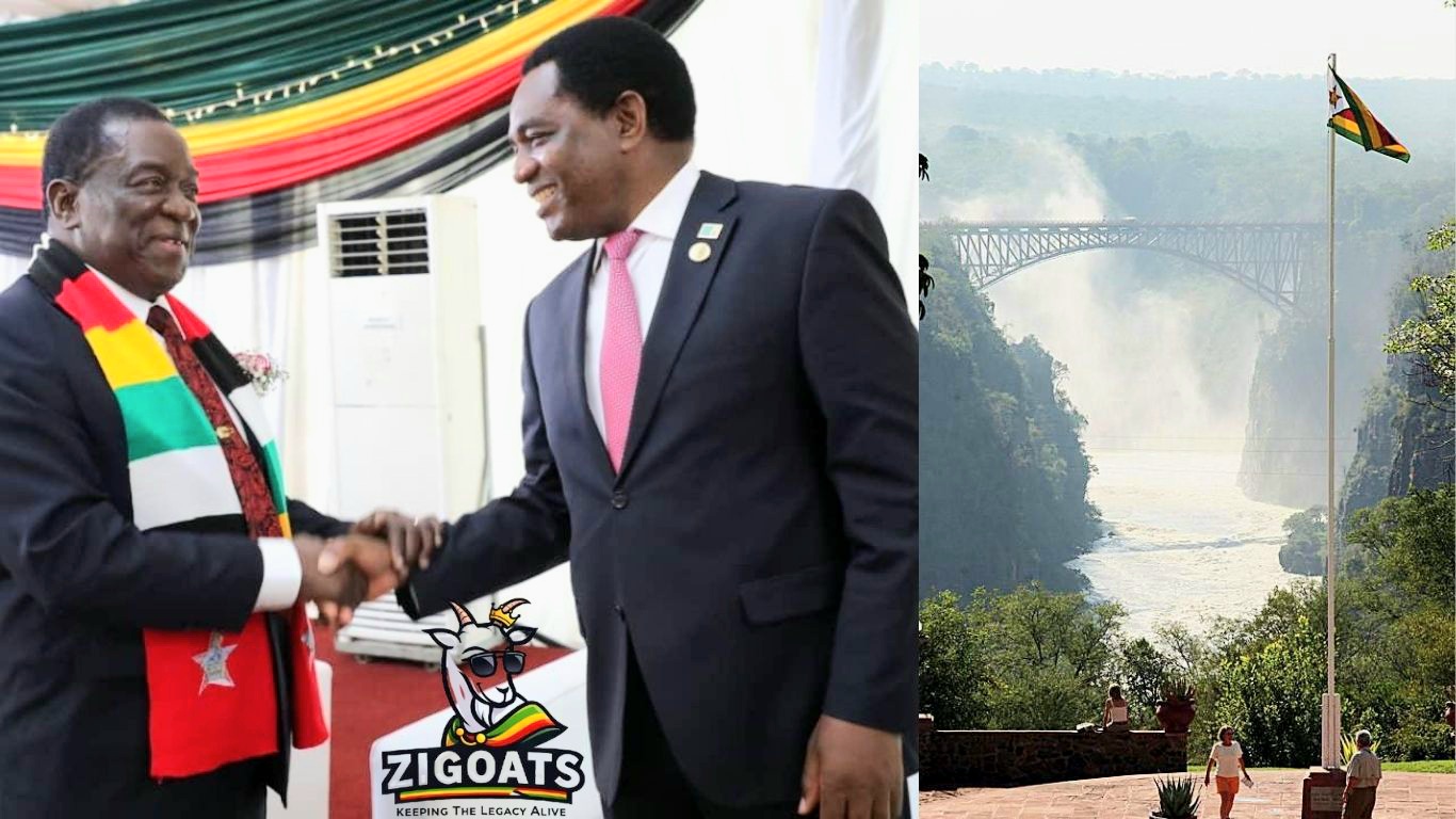 Hakainde Hichilema meets Emmerson Mnangagwa at State House in Zimbabwe