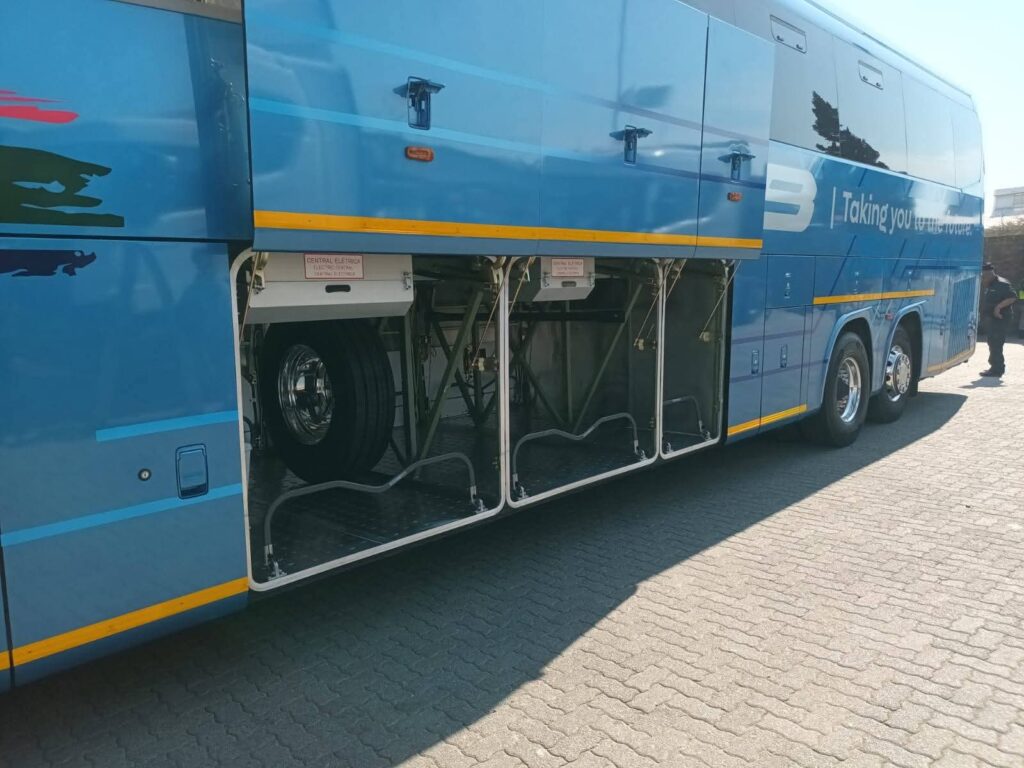 Side carrier of Dynamos bus bought by Wicknell Chivayo