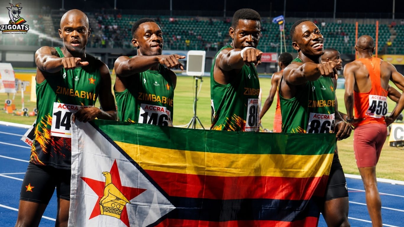 Zimbabwe Athletes, sprinters win gold in relay 4x400m in Ghana