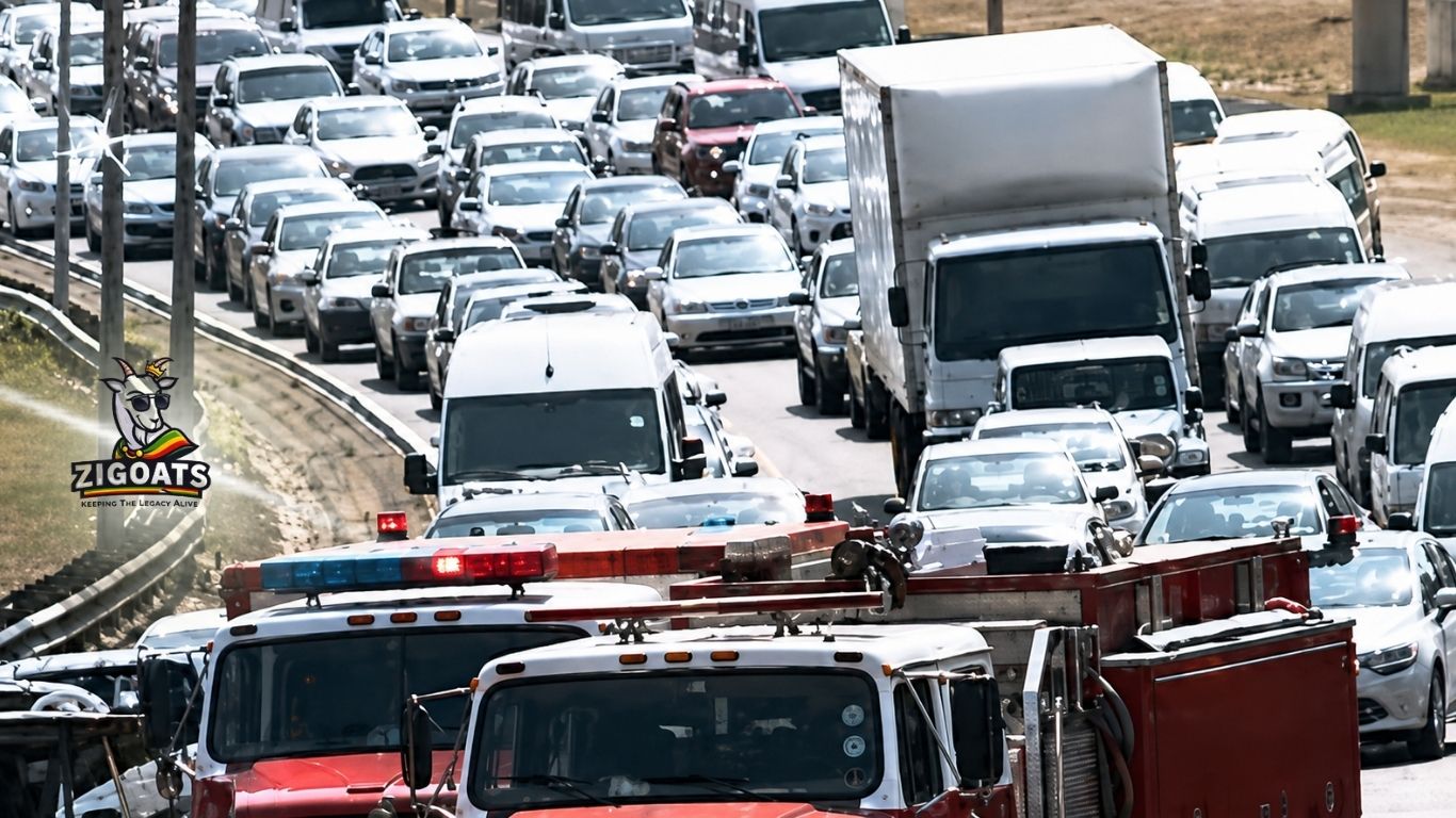 Vehicles at the Beitbridge Border Post