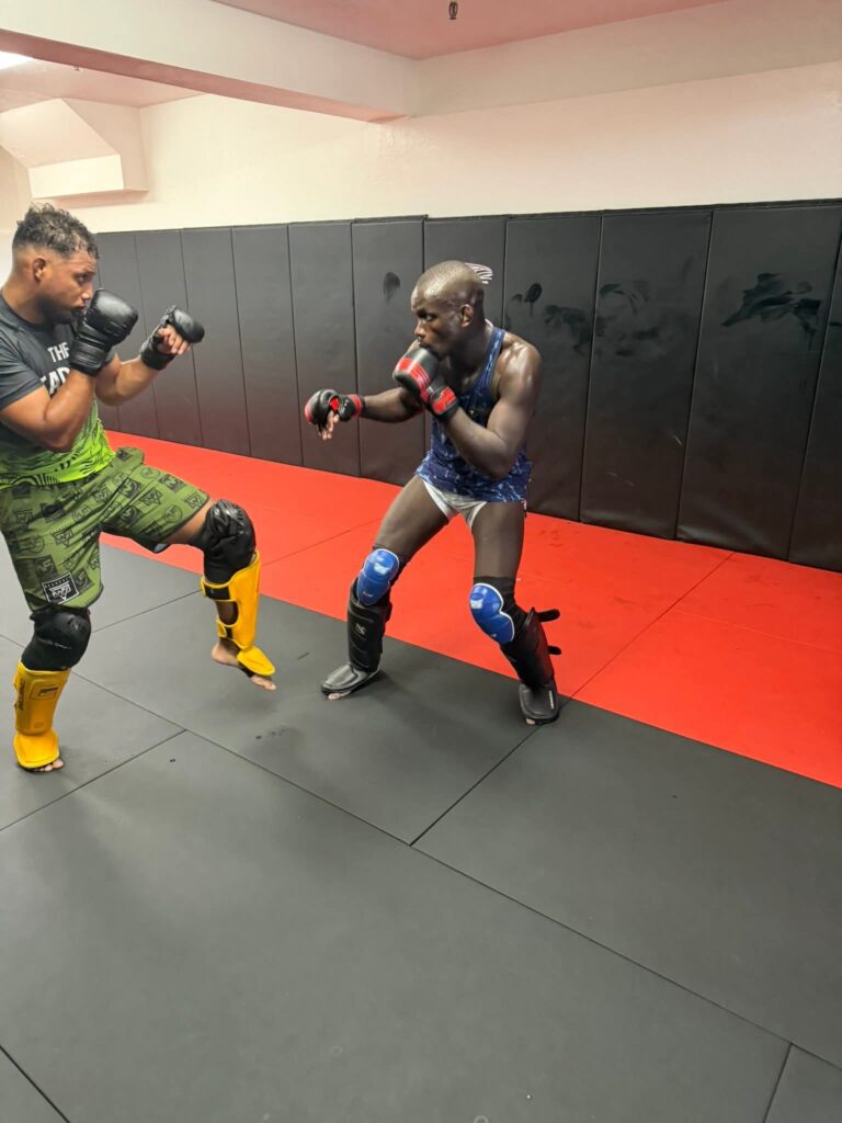 Themba Gorimbo trains with American champion Daniel Cormier ahead of UFC Comeback