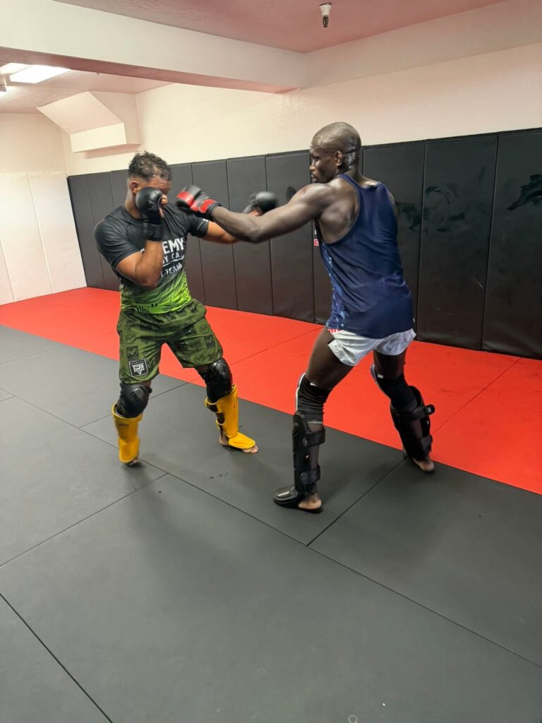 Themba Gorimbo trains with American champion Daniel Cormier ahead of UFC Comeback