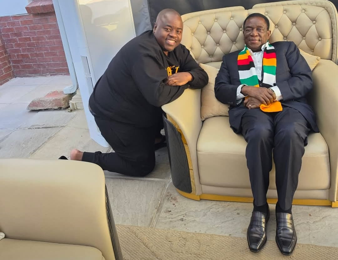 Wicknell Chivayo and President Emmerson Mnangagwa