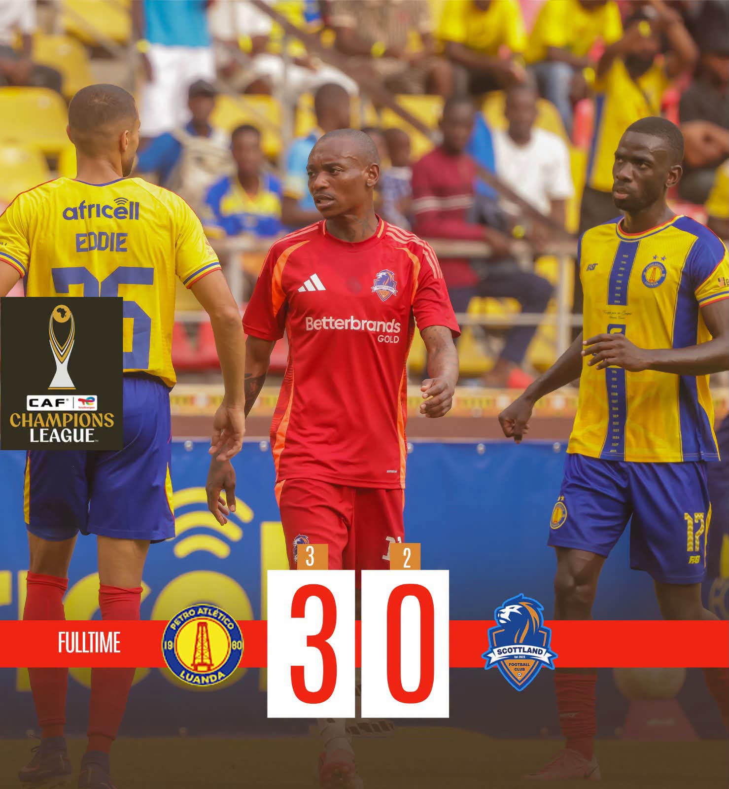 Scottland FC lose 3-0 to Petro de Luanda to crash out of the CAF Champions League