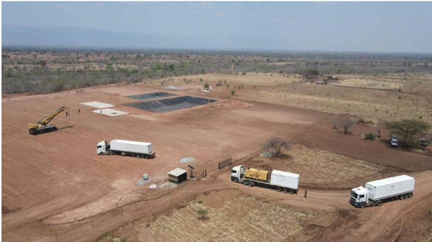 Invictus Energy Rig for oil drilling in Muzarabani Zimbabwe
